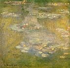 Water Lilies 1914 Paintings - Water-Lilies 32 by Claude Monet